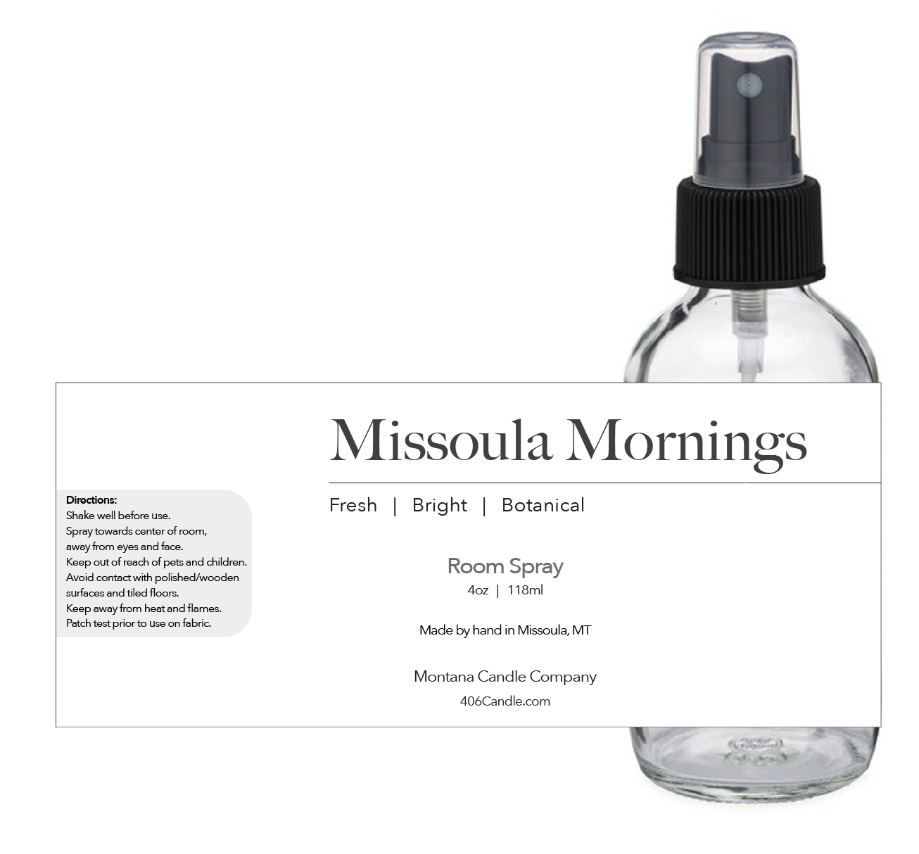 Missoula Mornings Room Spray