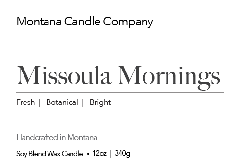 Missoula Mornings Candles